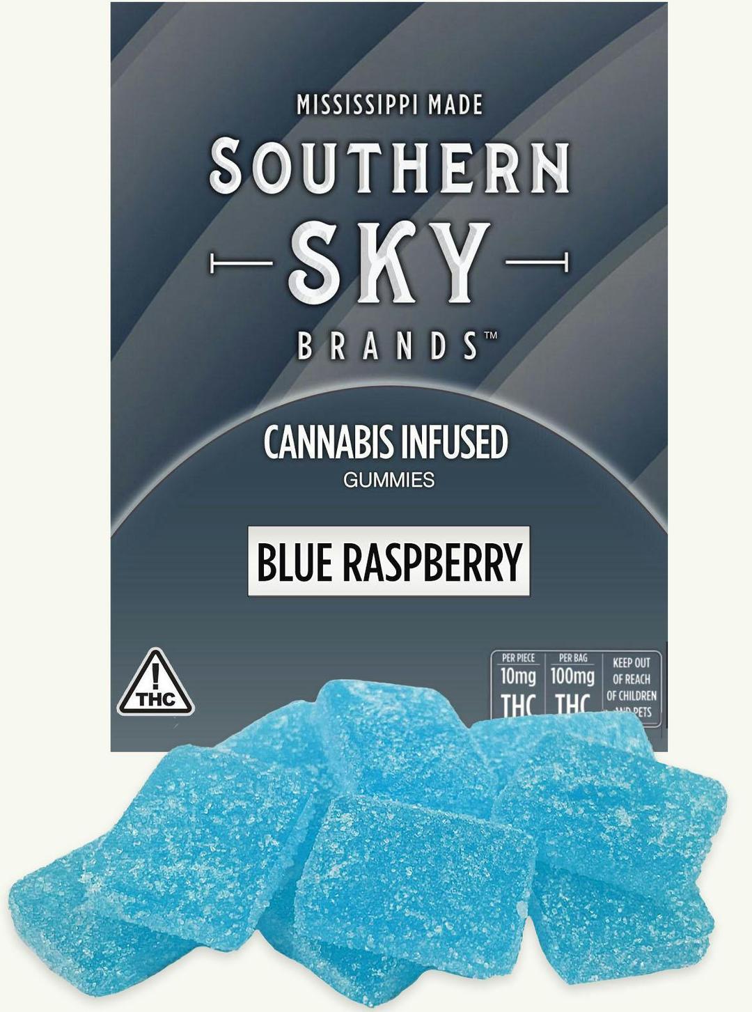 Blue Raspberry Gummies 100mg