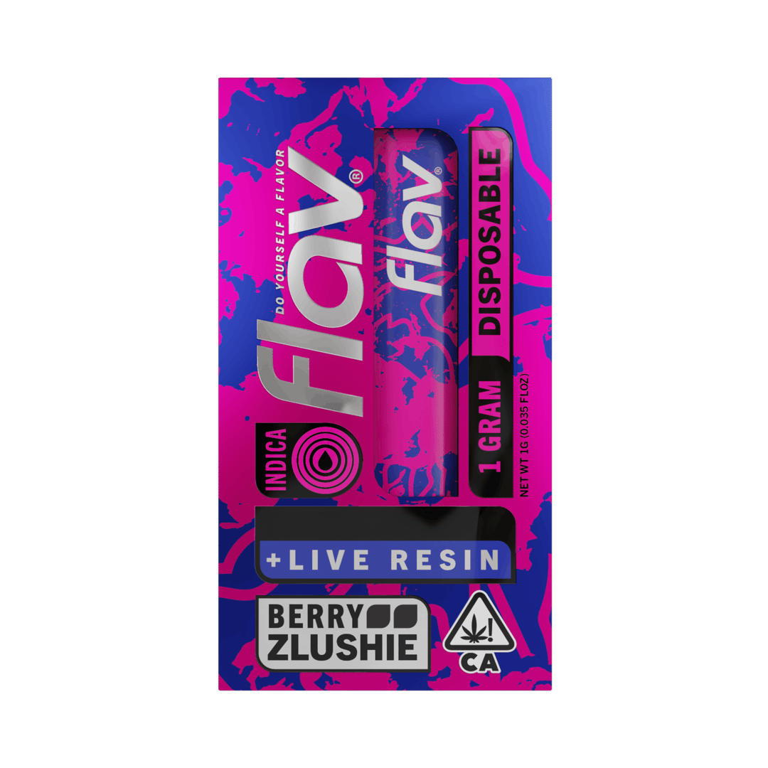 Vape - Disposable - 1.0g - Live Resin - Berry Zlushie - Indica