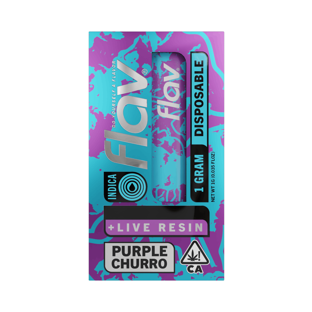 Vape - All In One - 1.0g - Live Resin - Purple Churro - Indica