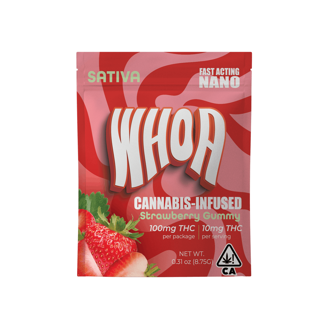 WHOA Strawberry Gummy - Bite (100mg)