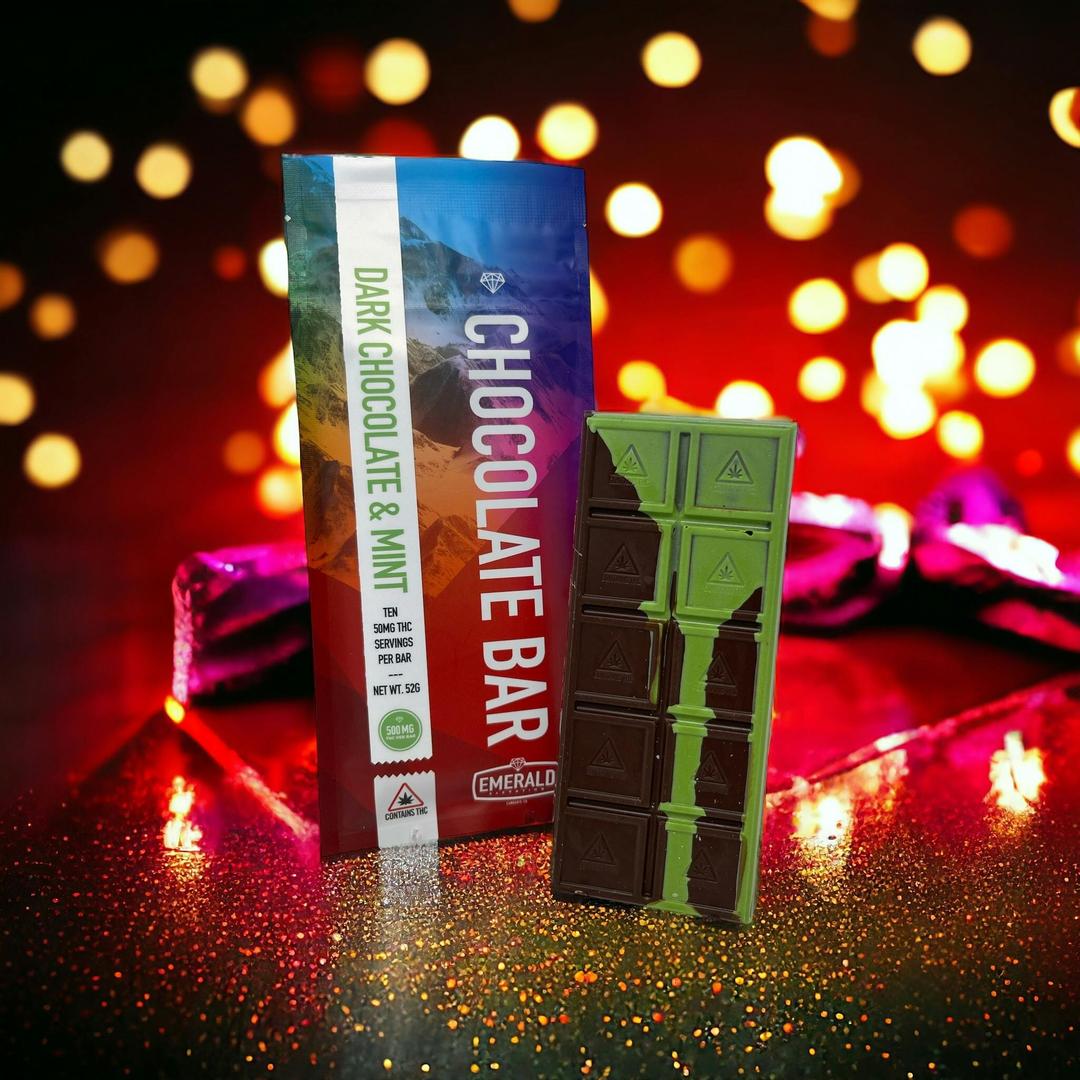 500mg Full Spectrum, Dark Chocolate & Mint Chocolate Bar