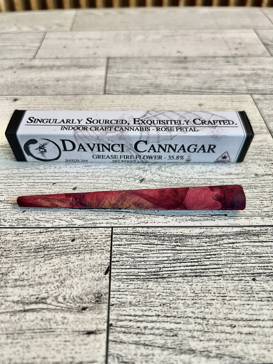 Davinci Cannagar - King Size Rose Petal Preroll - 1.25g flower