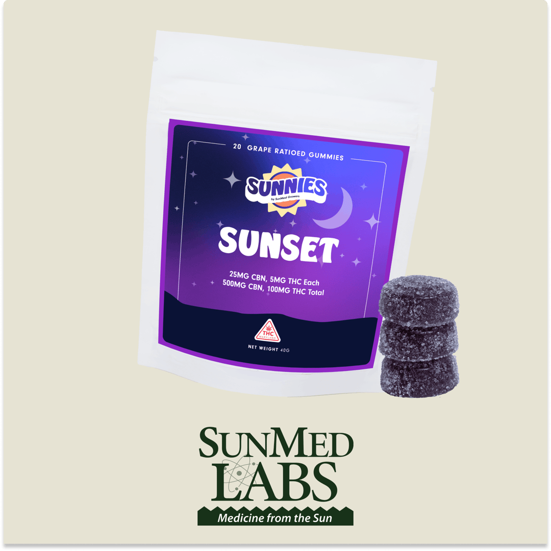 Sunset Grape Ratio Gummies Edible 100mg