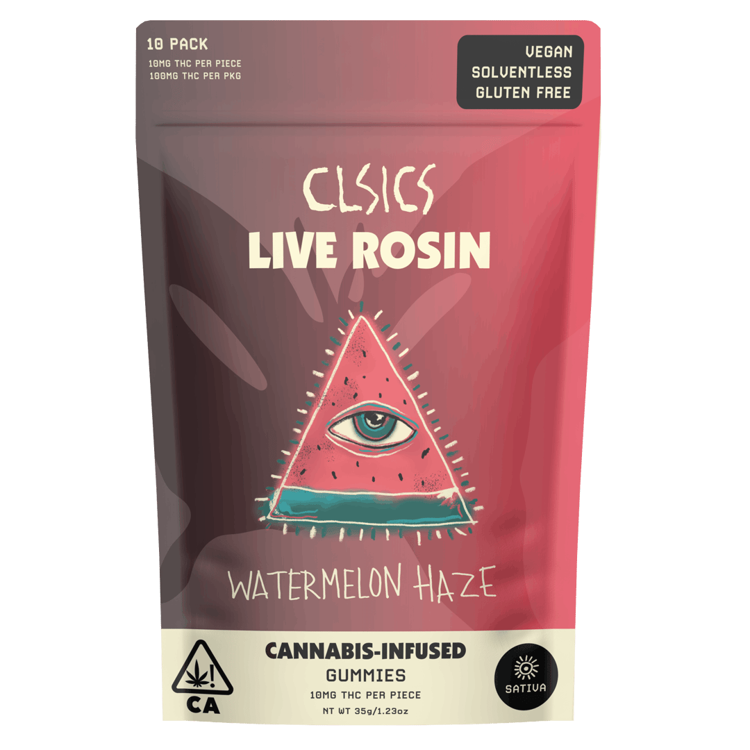 Watermelon Haze - 10Pk GUMMIES LIVE ROSIN INFUSED