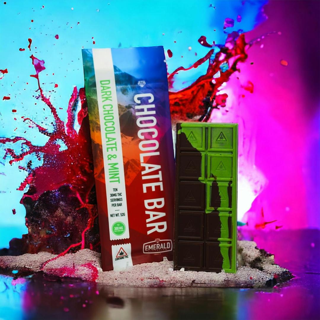 300mg Full Spectrum, Dark Chocolate & Mint Chocolate Bar
