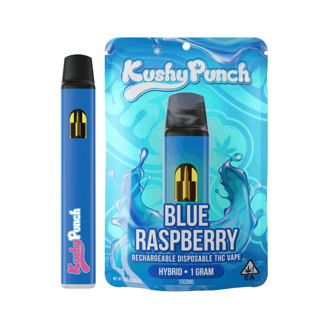 1G Kushy Punch Vape - Blue Raspberry