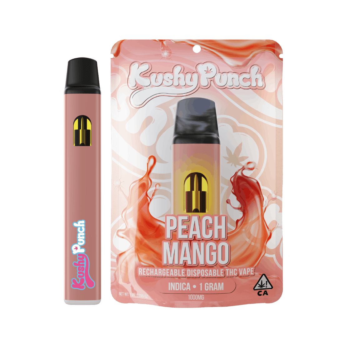 1G Kushy Punch Vape - Peach Mango