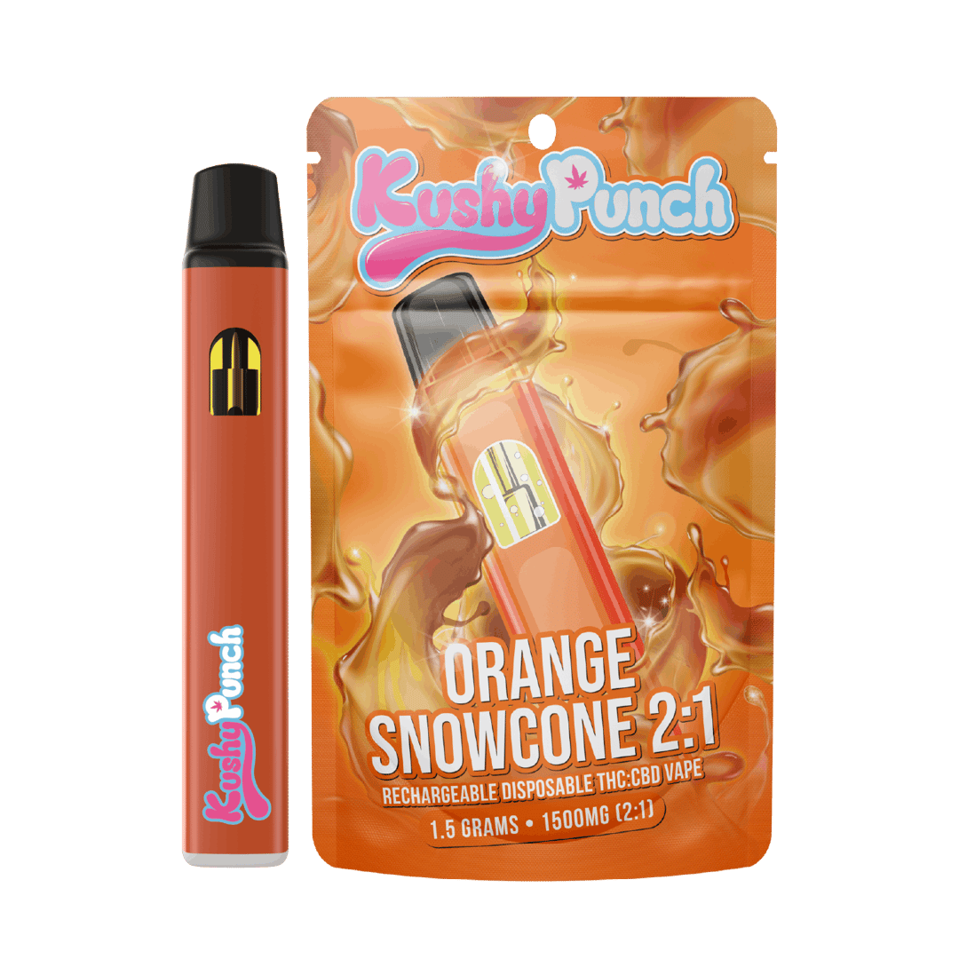 1.5G Kushy Punch Vape - Orange Snowcone 2:1