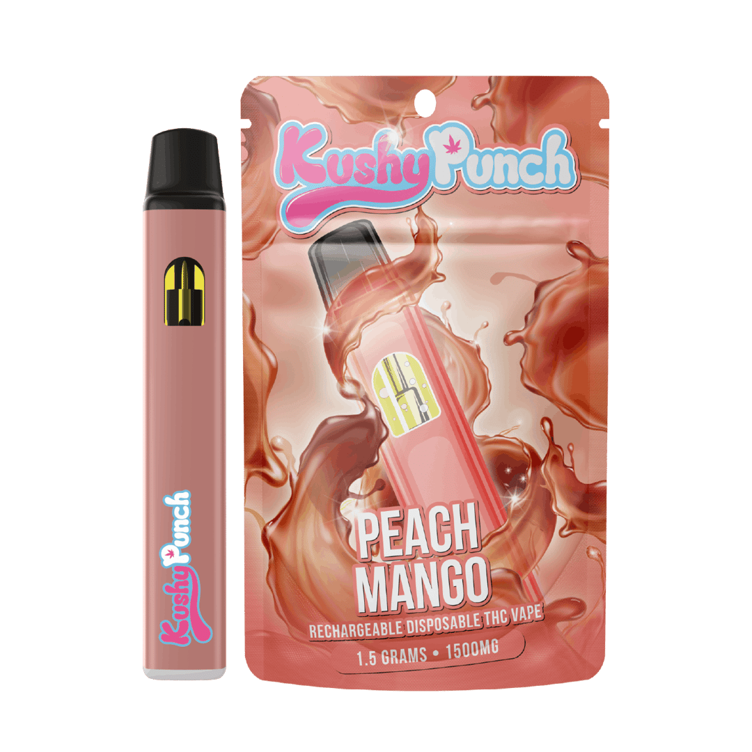 1.5G Kushy Punch Vape - Peach Mango