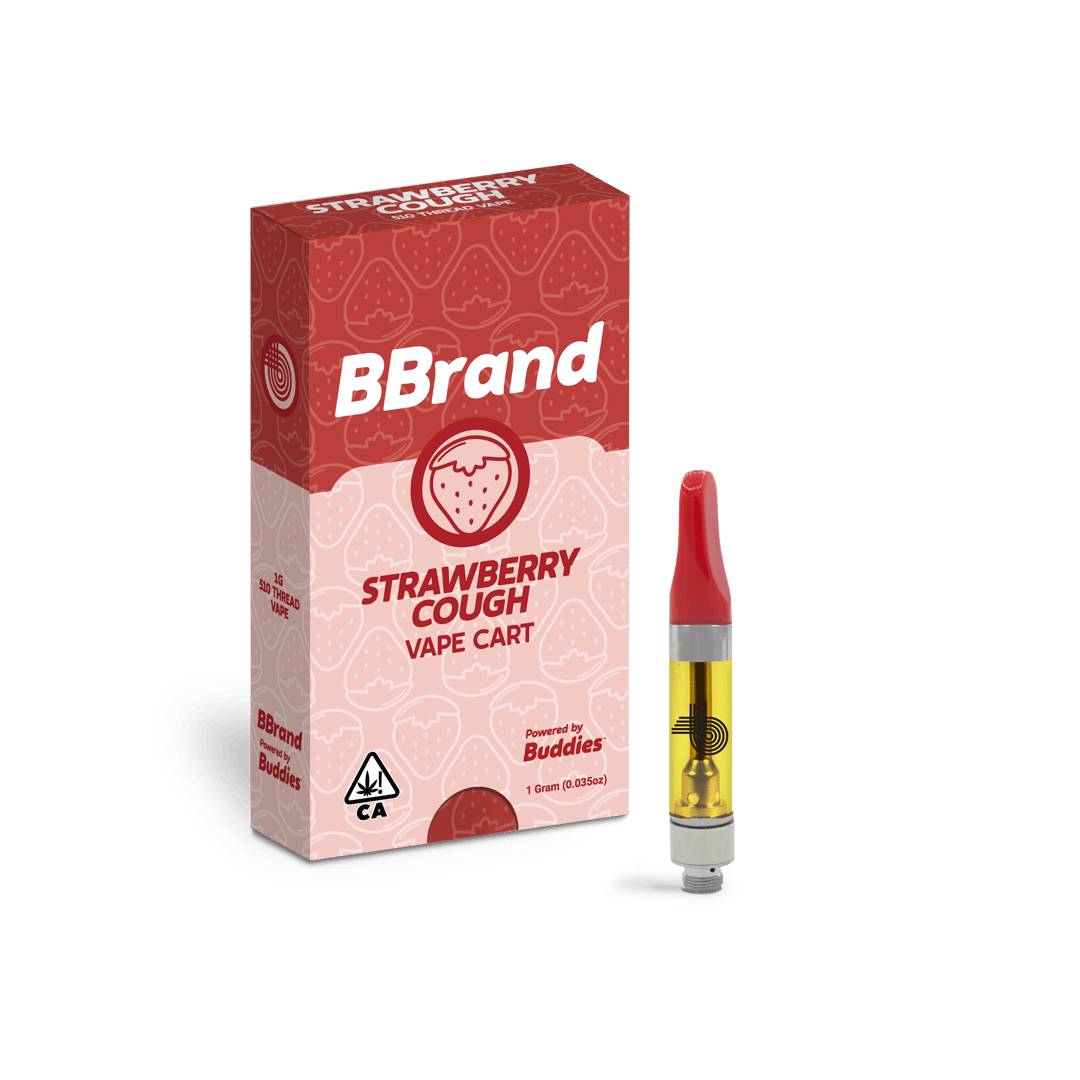 BBrand Strawberry Cough 1g Vape Cart