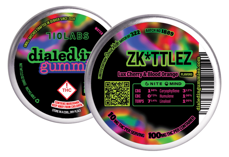 Zk*ttlez | Gummies | 10 pc. | 100mg THC [Batch #1889]