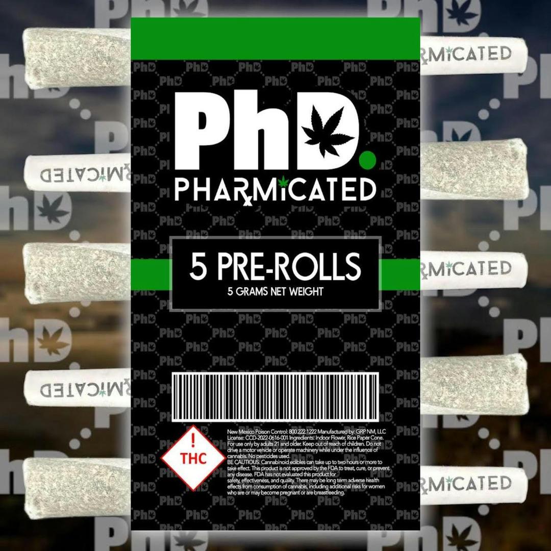PhD 5-1g Pre-Roll Box - Apple Fritter (H)