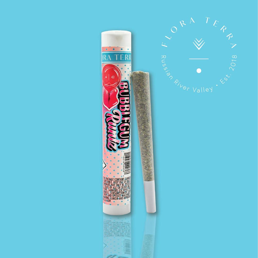 Flora Terra | Bubblegum Runtz | 1g Preroll