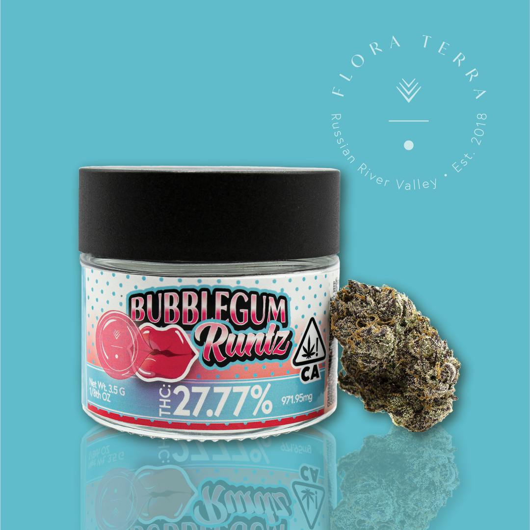Flora Terra | Bubblegum Runtz | 3.5g Flower