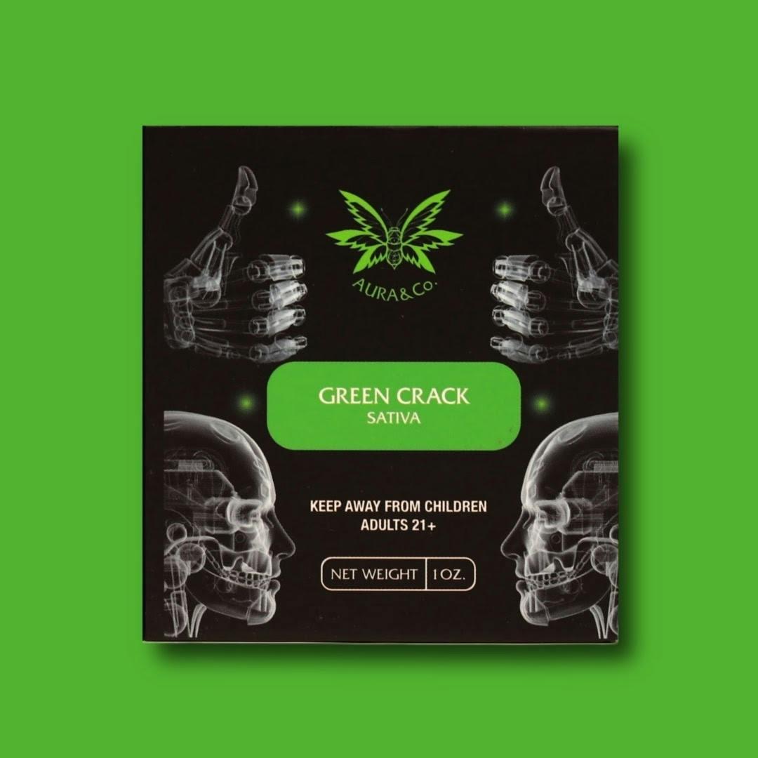 Aura Co. Distillate 1g Cartridge | Green Crack