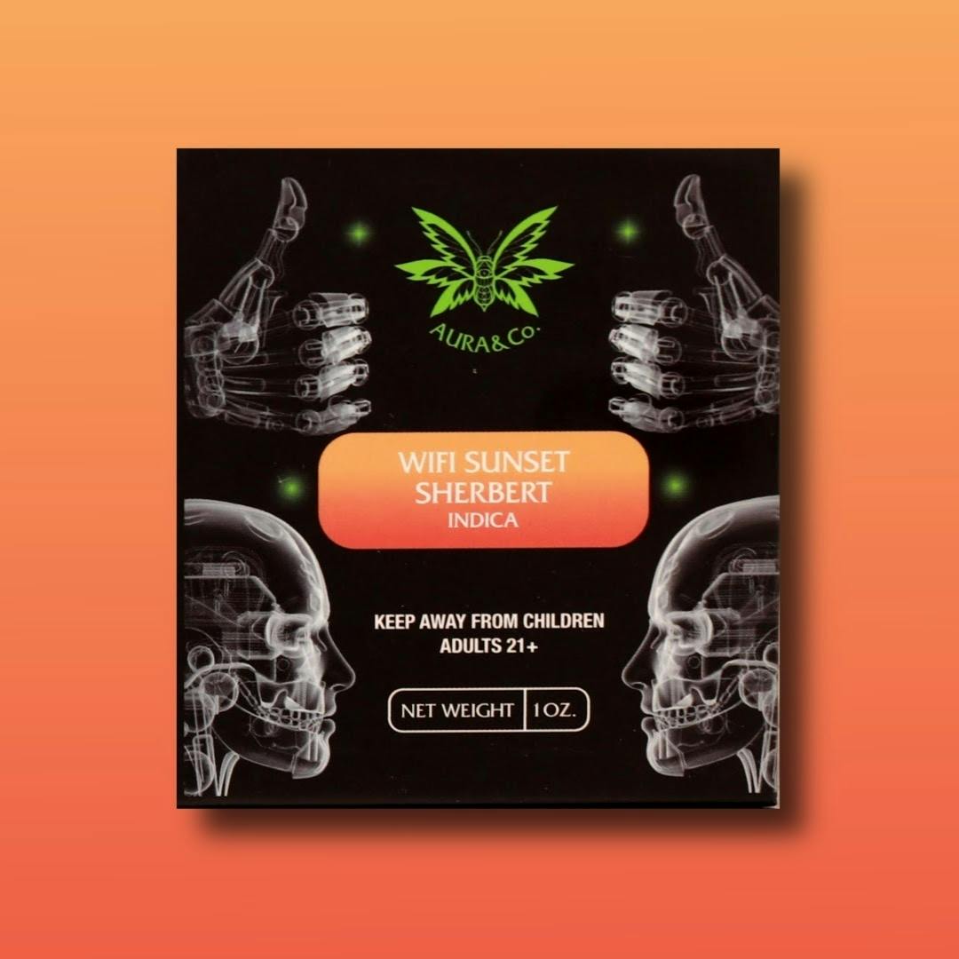 Aura Co. Distillate 1g Cartridge | Wifi Sunset Sherbet