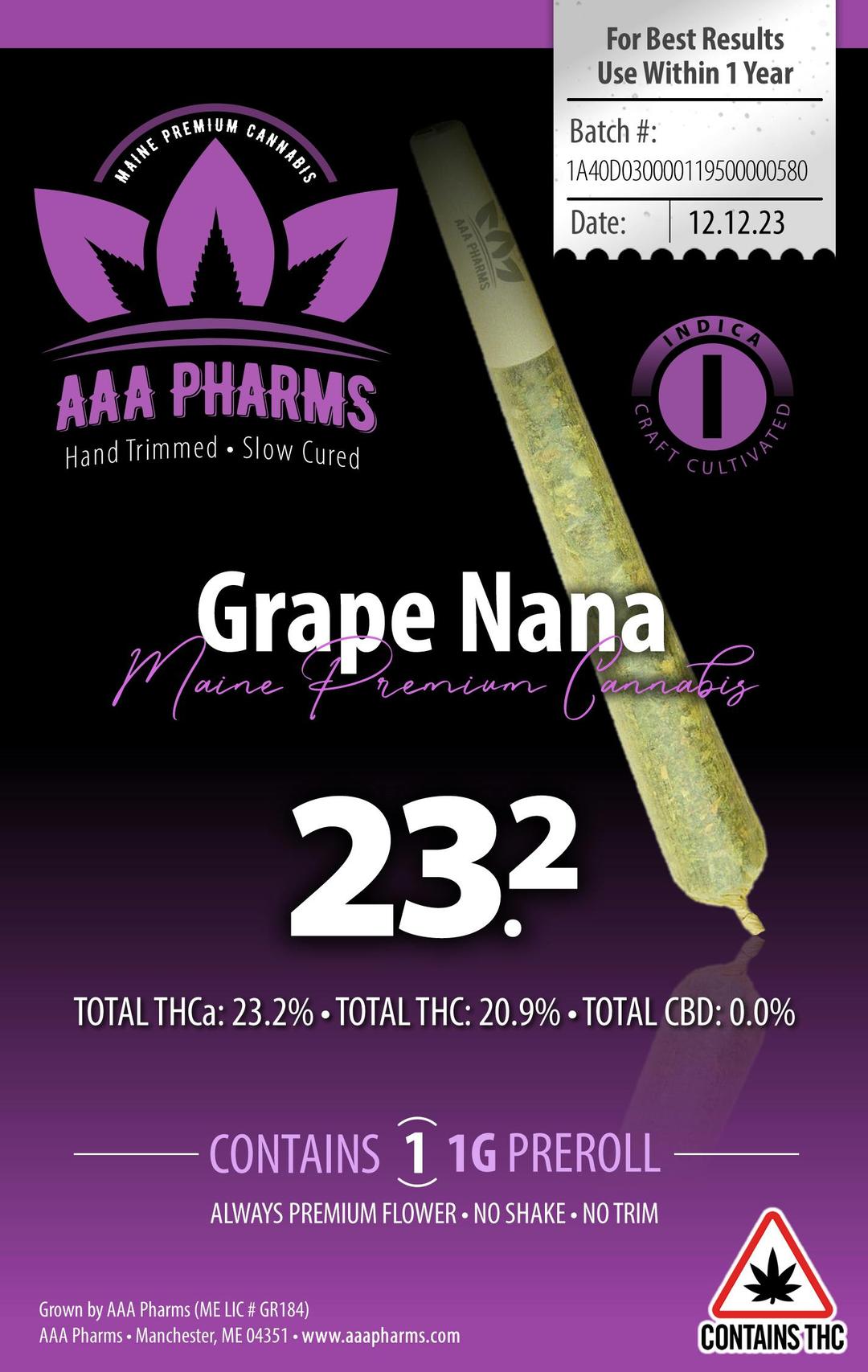 Grape Nana - Pre Roll