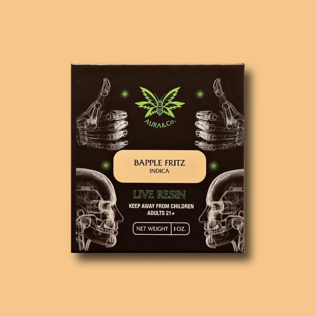 Aura Co. Live Resin 1g Cartridge | Bapple Fritz