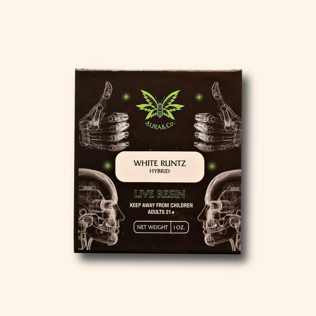 Aura Co. Live Resin 1g Cartridge | White Runtz