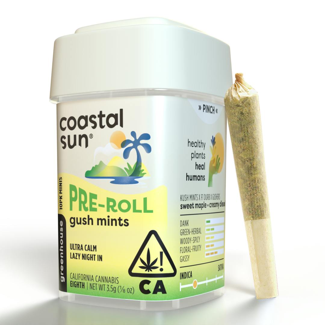 Gush Mints Greenhouse 0.35g Pre-Roll 10pk 3.5g