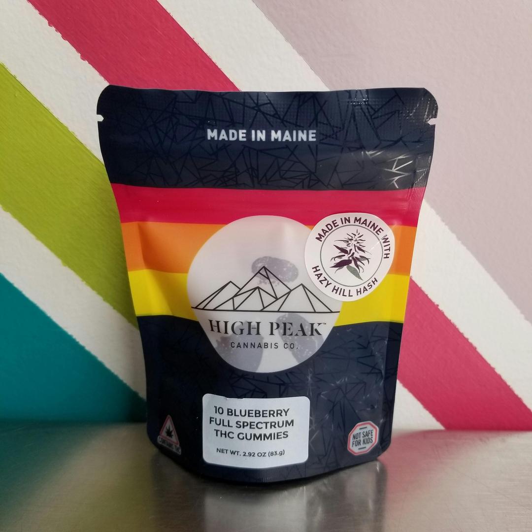 High Peak Cannabis Co. | Blueberry Vegan Gummies | Recreational