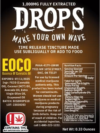 Tincture - Drops Full Spectrum Time Release Tincture 1000MG
