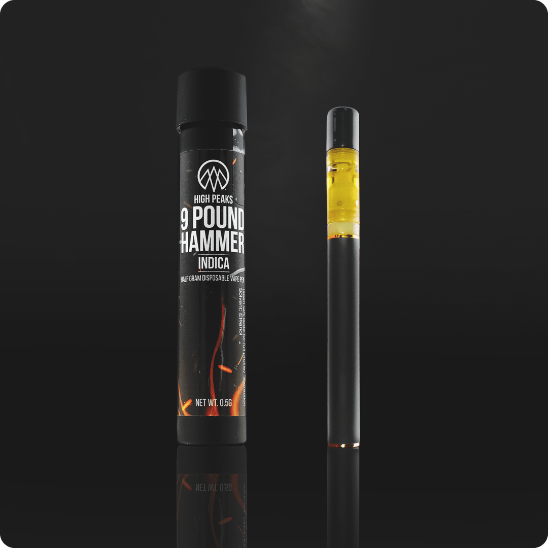 9lb Hammer | Indica | Disposable Vape Pen | 0.5g