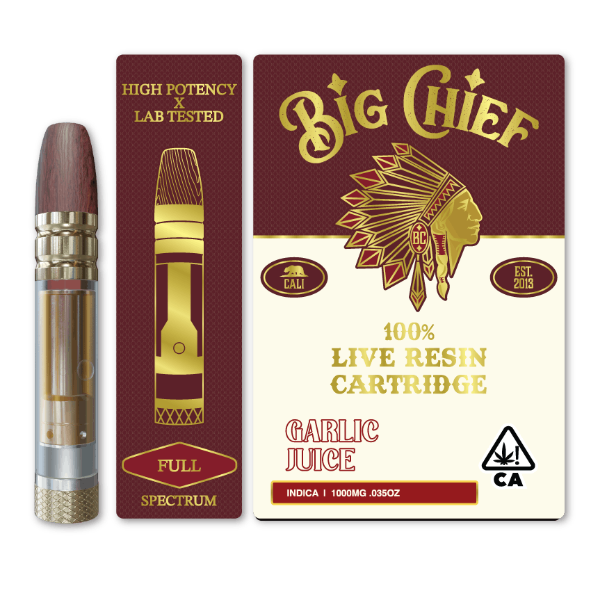 GARLIC JUICE - 100% Live Resin 1G Cartridge