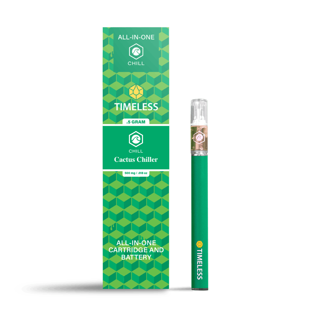 Timeless Cactus Chiller 500mg All-In-One Vape Cartridge (Chill)