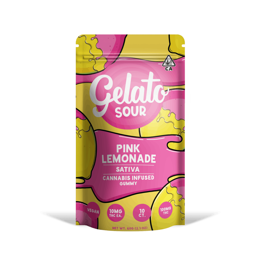Sour Pink Lemonade Gummies 100mg