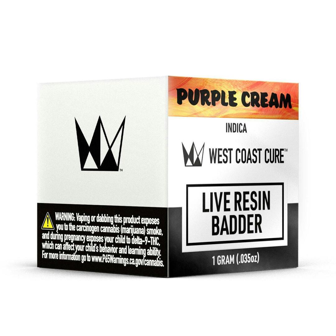 Purple Cream Live Resin Badder