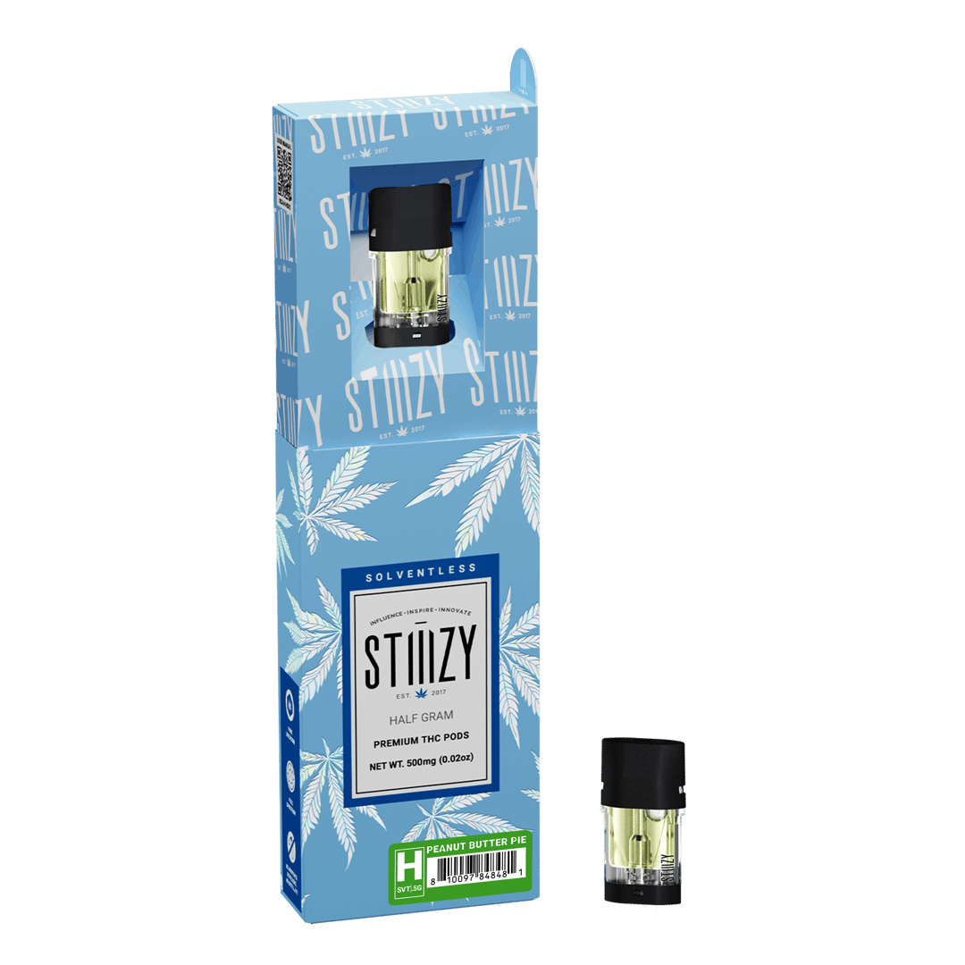 Vape Cartridge - PEANUT BUTTER PIE .5G Solventless Live Rosin Pod - STIIIZY
