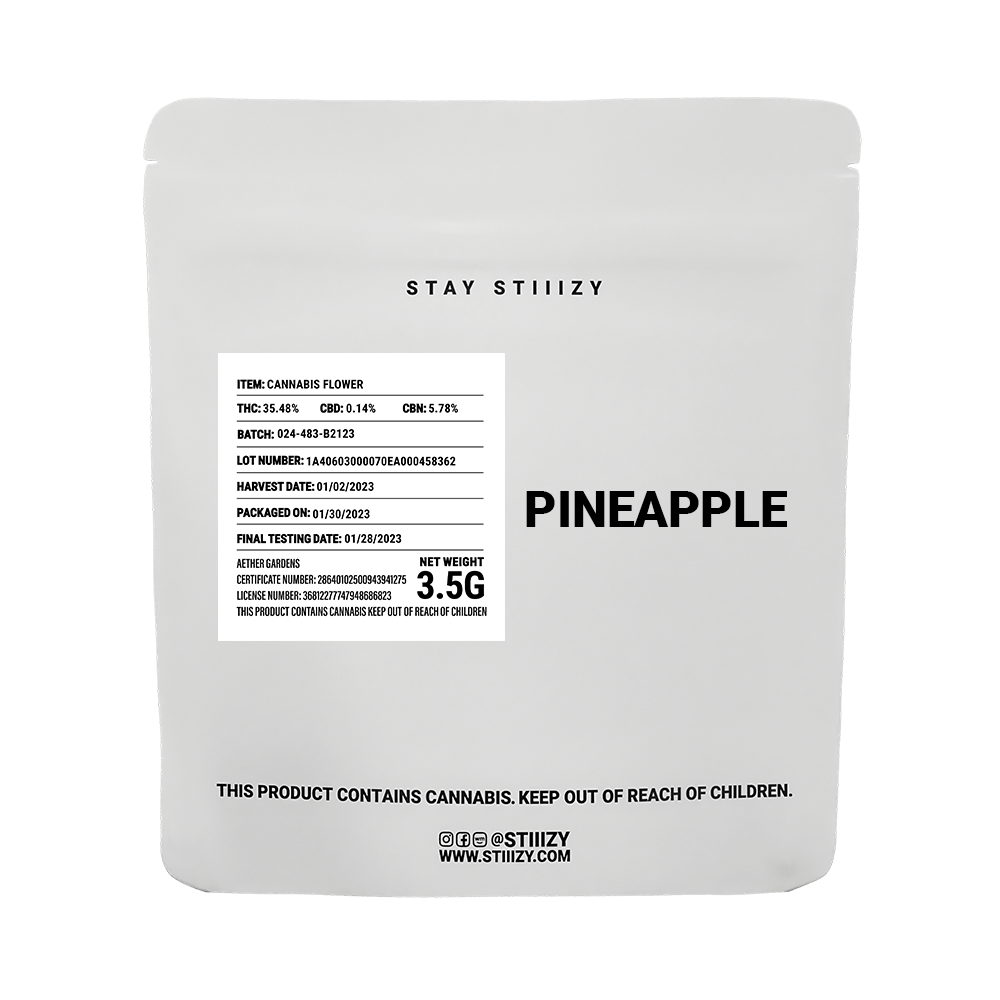 - PINEAPPLE - 3.5G White Label Mylar