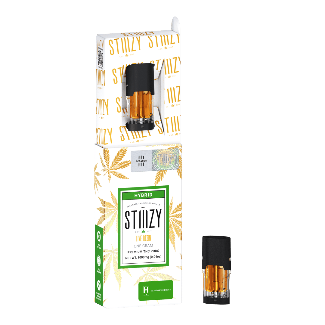Vape Cartridge - RAINBOW SHERBET 1G Live Resin Pod - STIIIZY