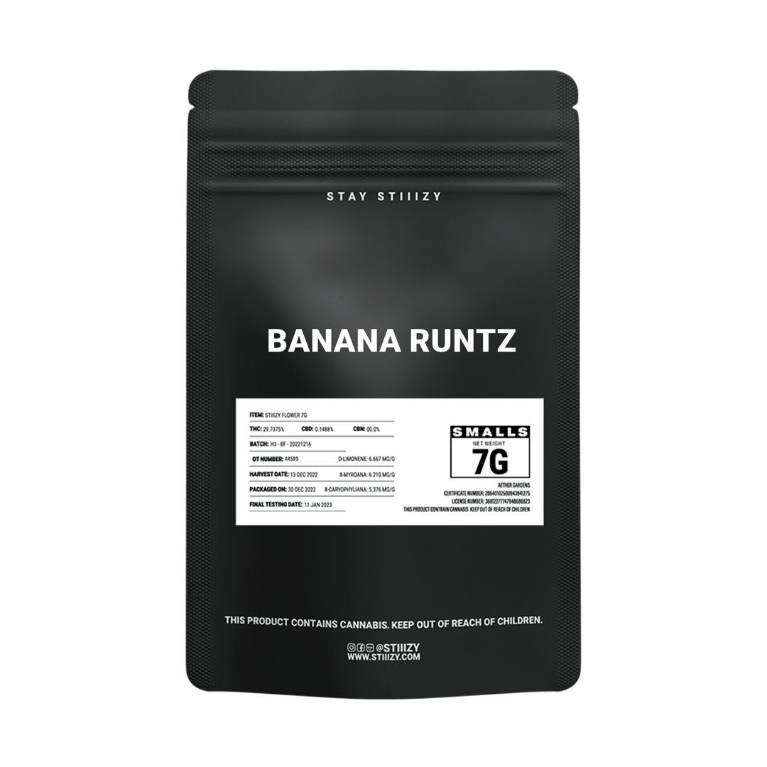 - BANANA RUNTZ - 7G Black Label Mylar
