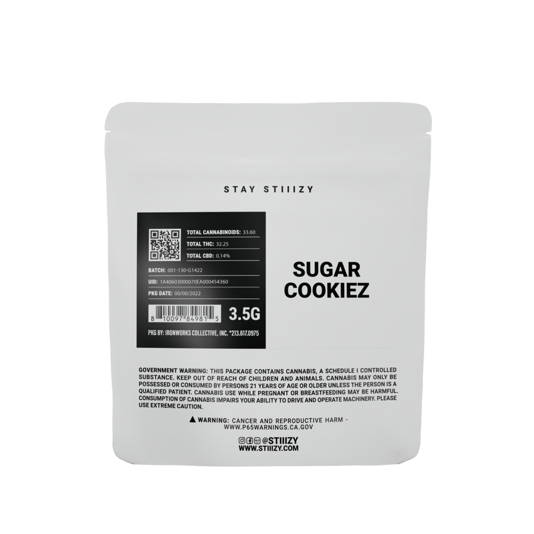- SUGAR COOKIEZ - 3.5G White Label Mylar