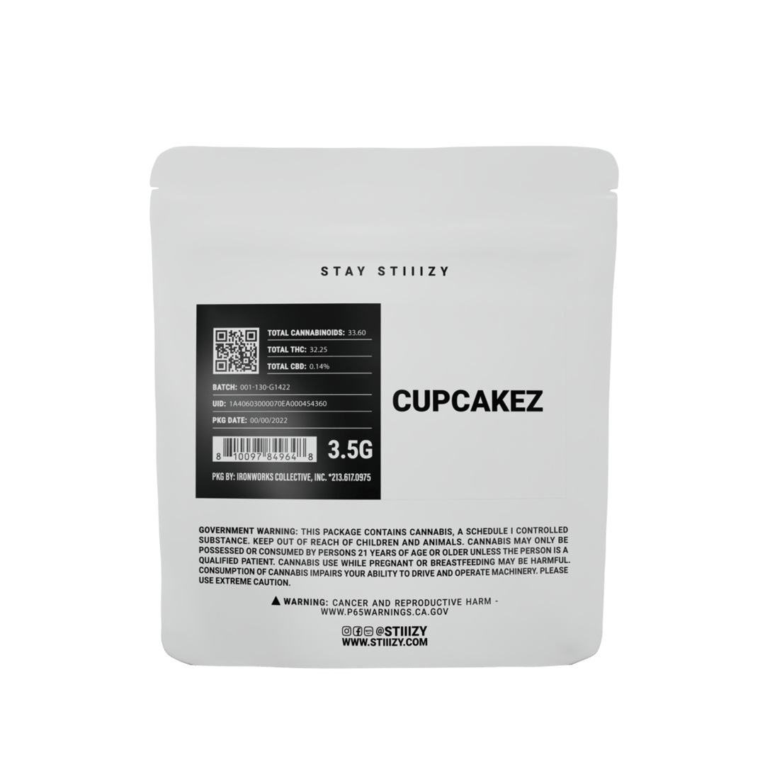 - CUPCAKEZ - 3.5G White Label Mylar