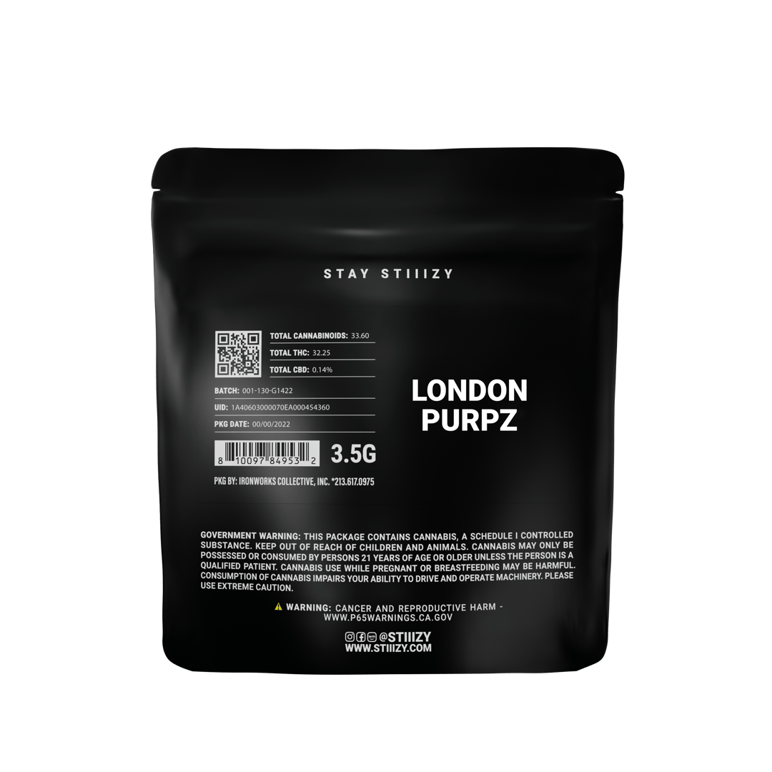 - LONDON PURPZ - 3.5G Black Label Mylar