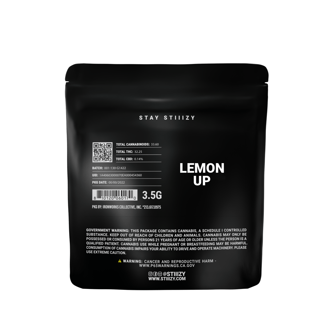 - LEMON UP - 3.5G Black Label Mylar