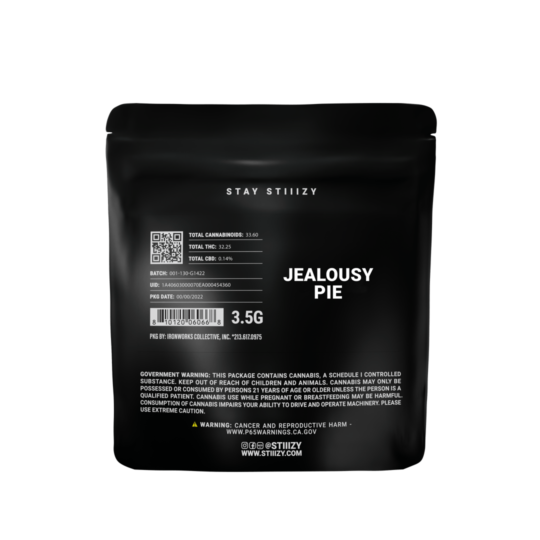 - JEALOUSY PIE - 3.5G Black Label Mylar