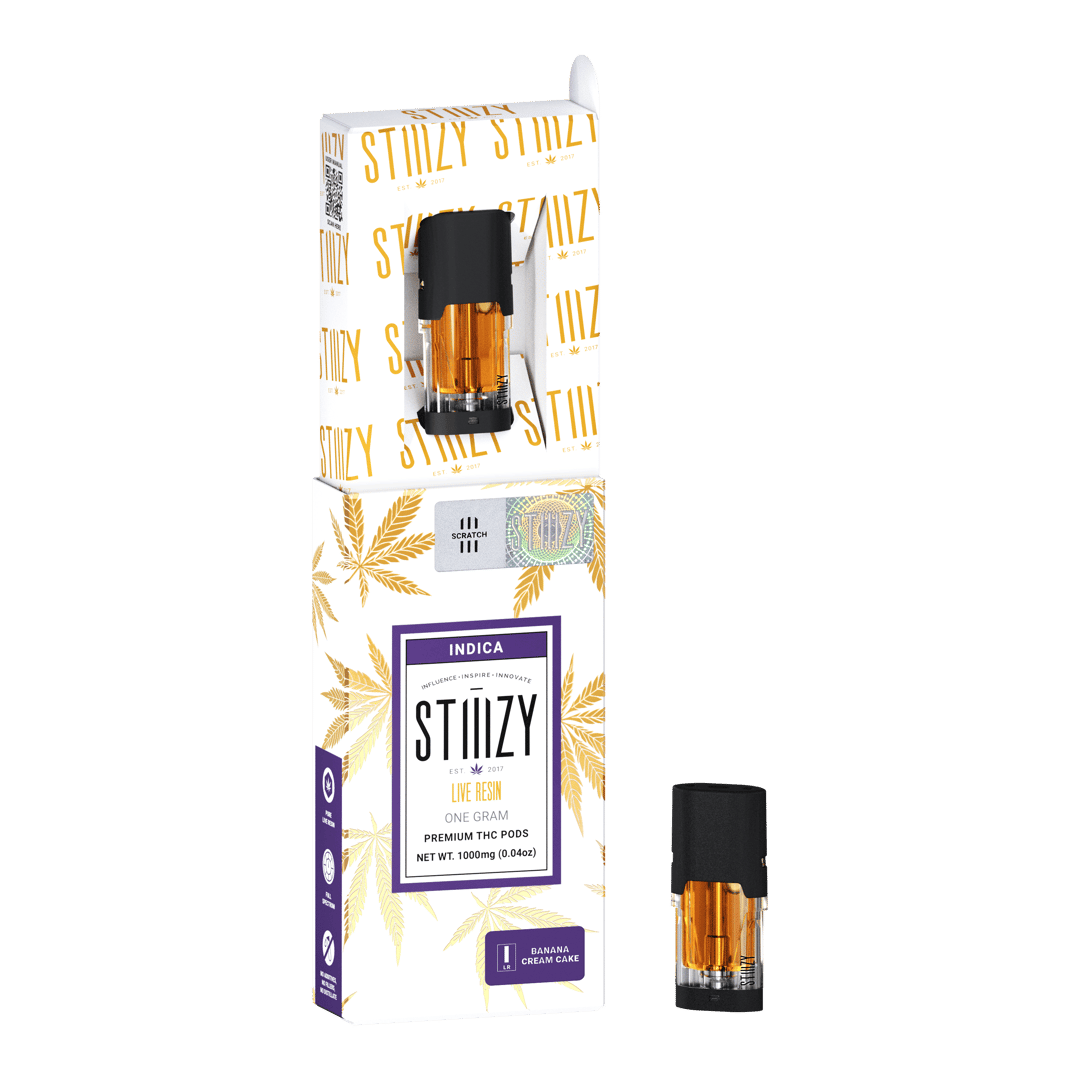 Vape Cartridge - BANANA CREAM CAKE 1G Live Resin Pod - STIIIZY