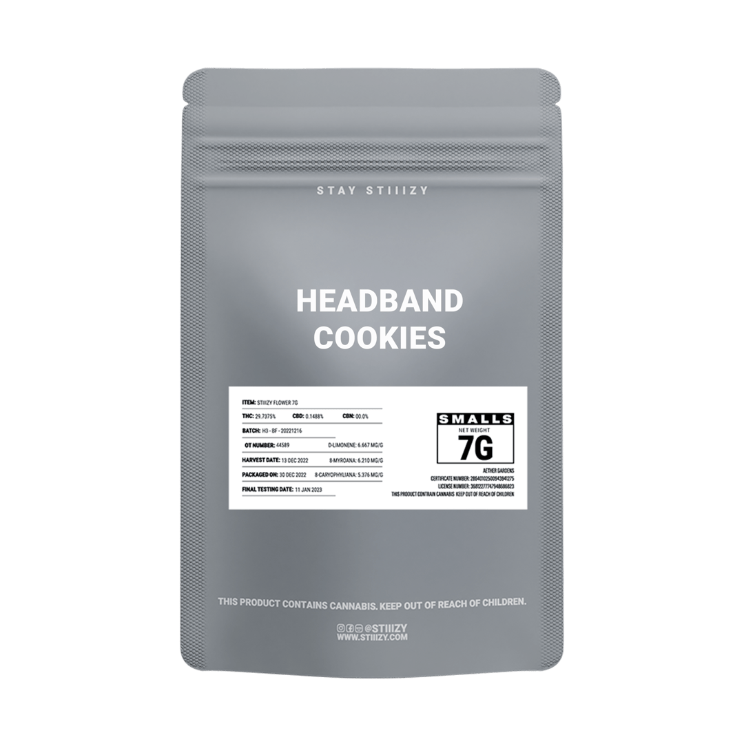 - HEADBAND COOKIES - 7G Grey Label Mylar