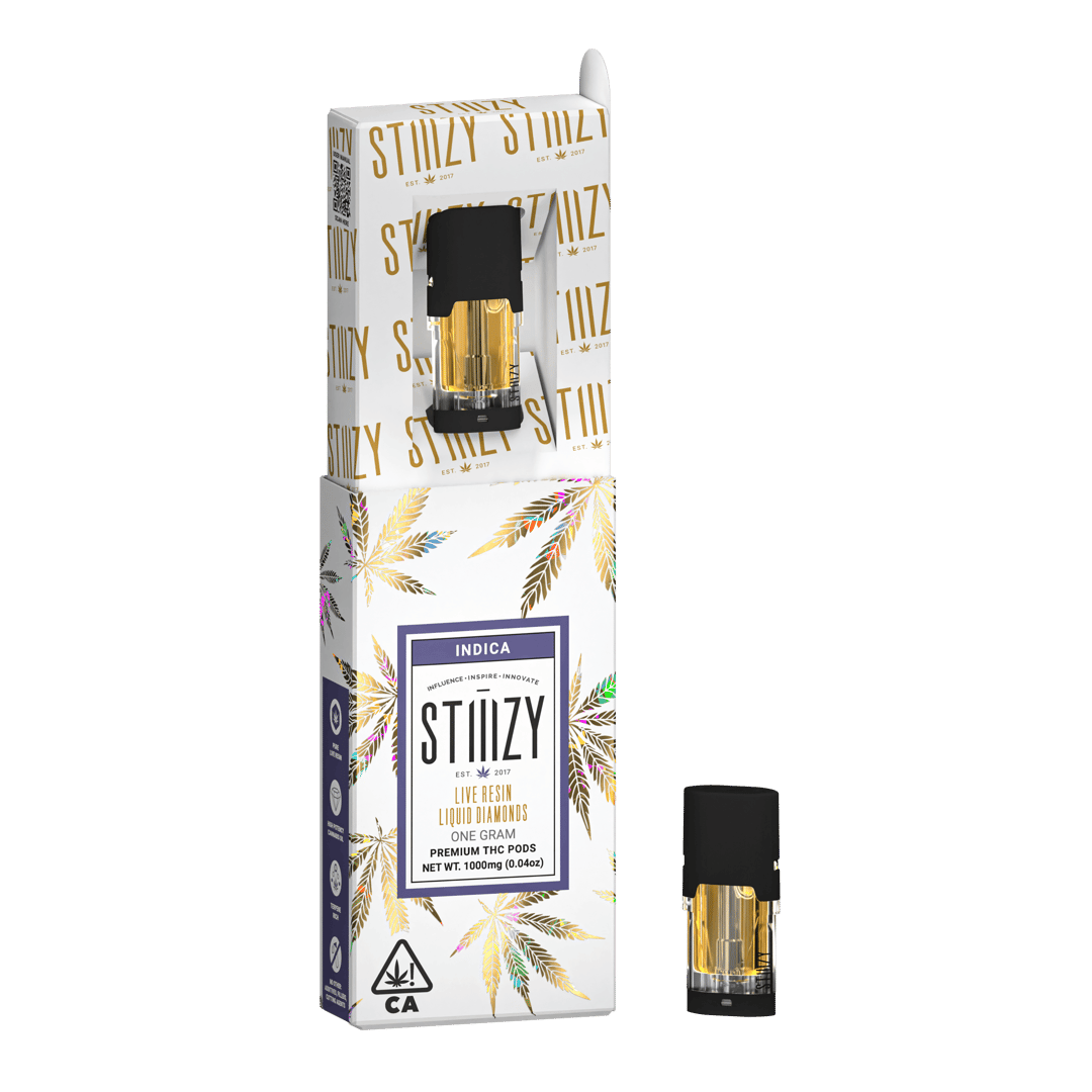 Vape Cartridge - WHITE WIDOW 1G Live Resin Liquid Diamonds Pod - STIIIZY