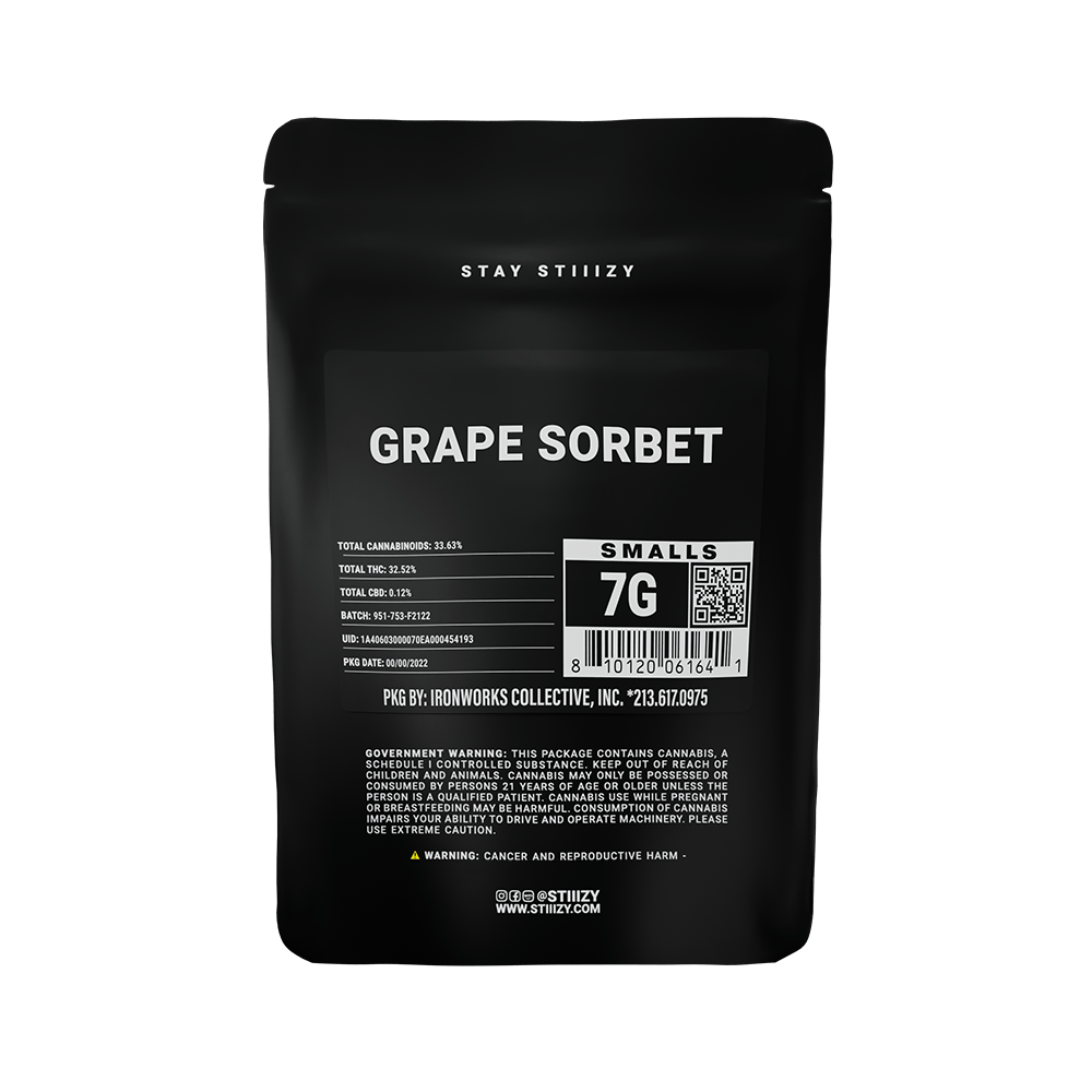 - GRAPE SORBET - 7G Black Label Mylar