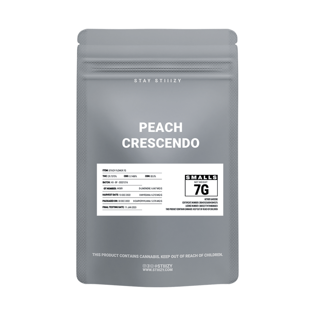 - PEACH CRESCENDO - 7G Grey Label Mylar