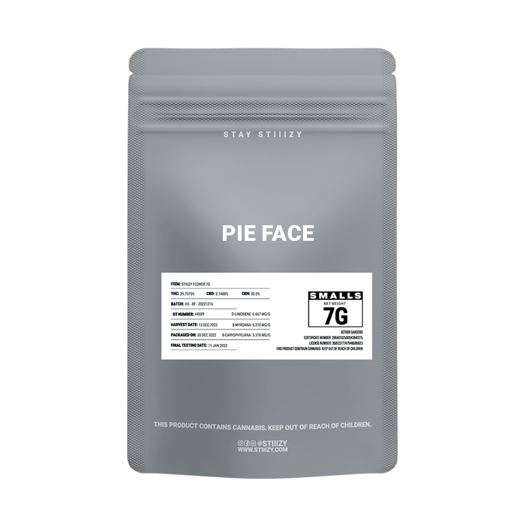 - PIE FACE - 7G Grey Label Mylar