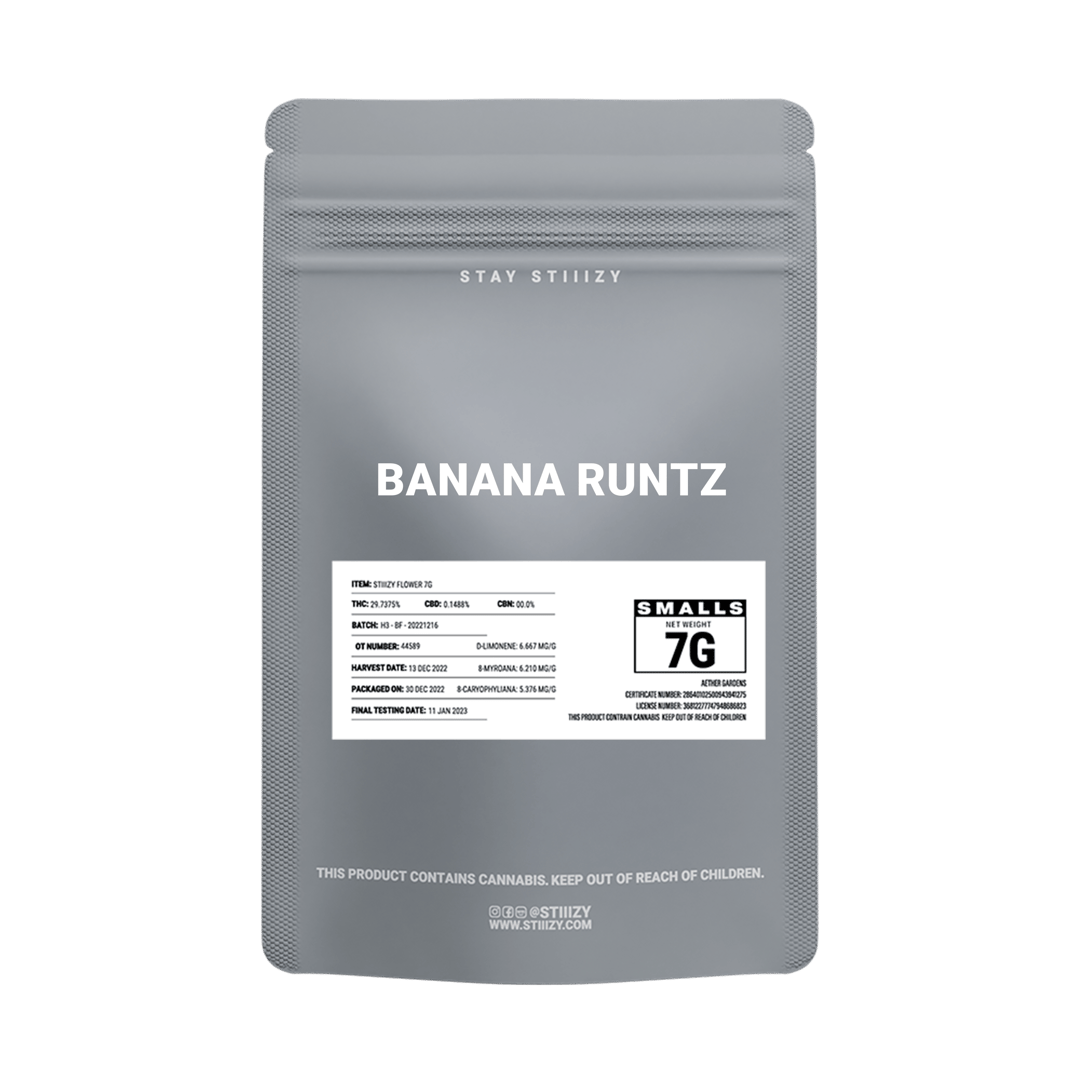 - BANANA RUNTZ - 7G Grey Label Mylar