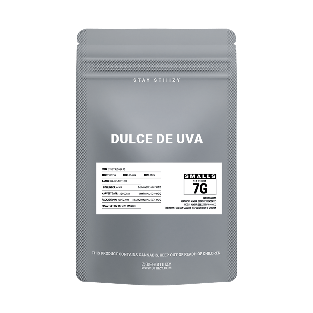 - DULCE DE UVA - 7G Grey Label Mylar