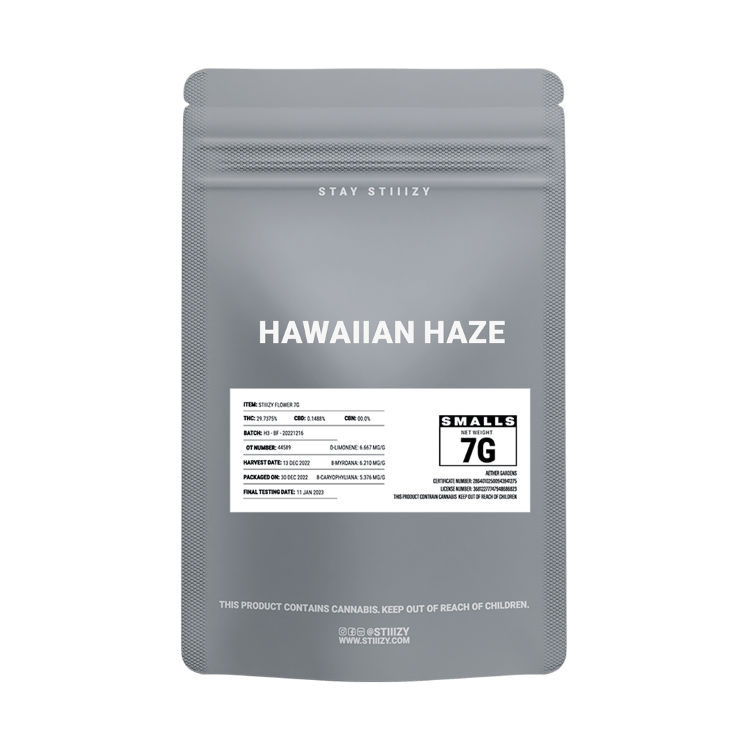 - HAWAIIAN HAZE - 7G Grey Label Mylar