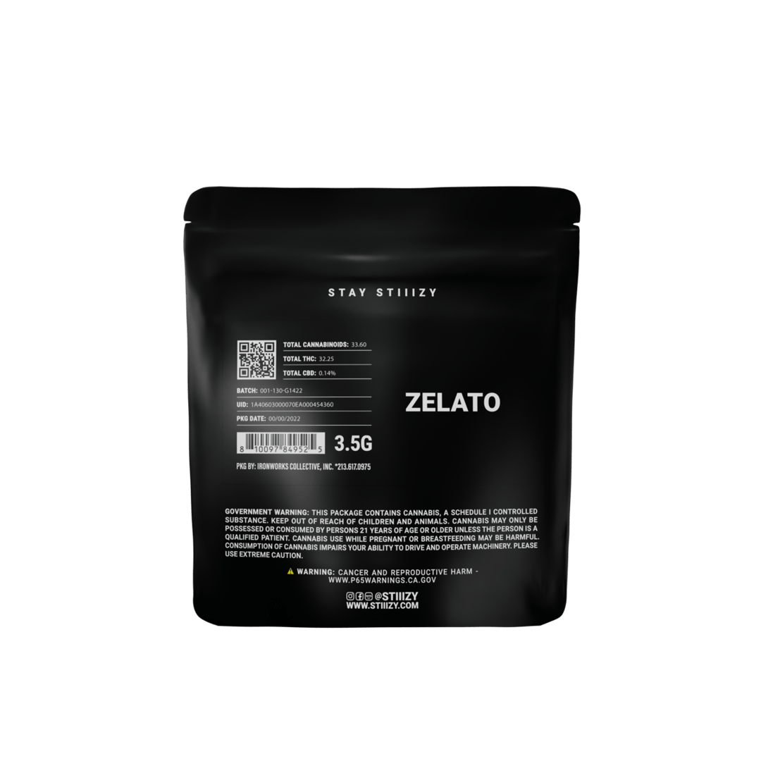- ZELATO - 3.5G Black Label Mylar